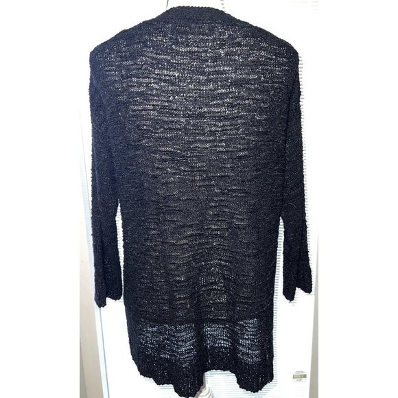 Soyaconcept Women Black Knit Cable Pullover Sweater -- Large - Picture 2 of 9